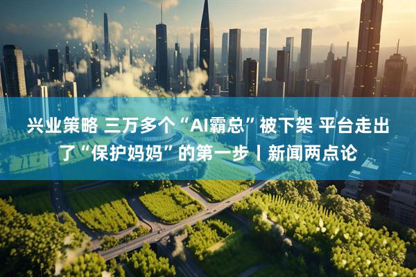 兴业策略 三万多个“AI霸总”被下架 平台走出了“保护妈妈”的第一步丨新闻两点论